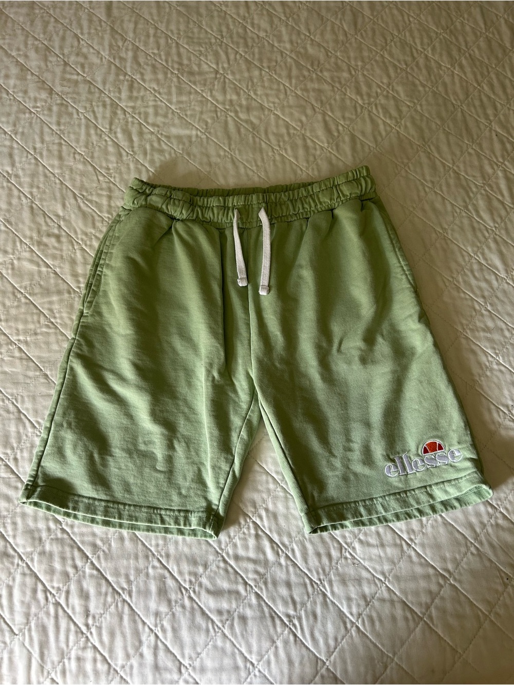 ellesse Light Green Logo Athletic Shorts